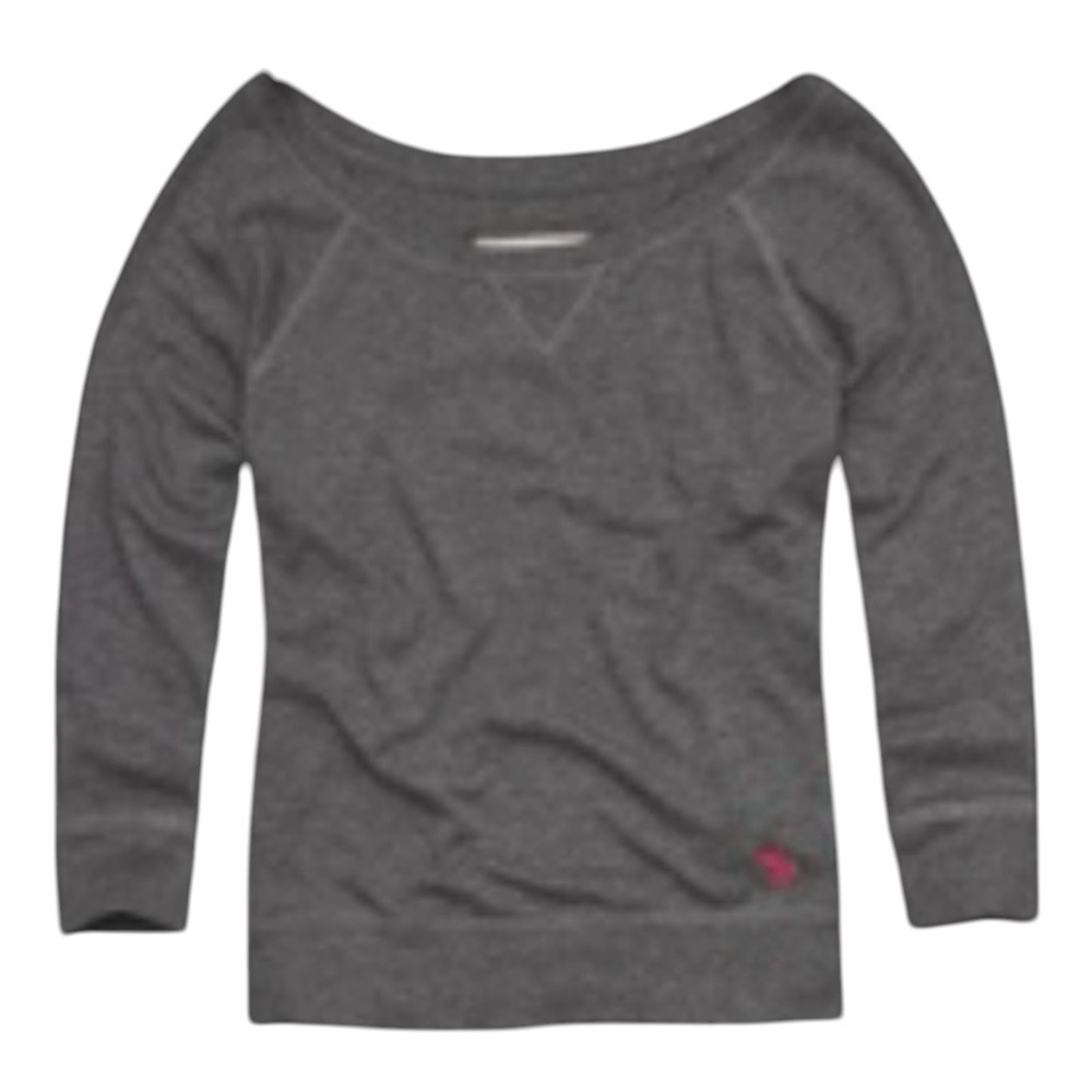 ❤️EUC VINTAGE 2000's Abercrombie & fitch gray pullover sweatshirt w/  logo